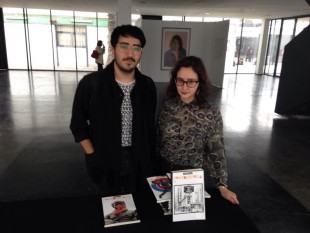 Sergio Soto y Catherina Campillay, integrantes Punto de Fuga, Revista de los Estudiantes de Teoría e Historia del arte, Universidad de Chile.